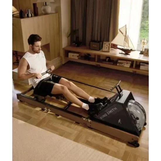 Water Rowing Machine Wr20,  With Tri-Fold Patent, Water Resistance. . Walnut Color